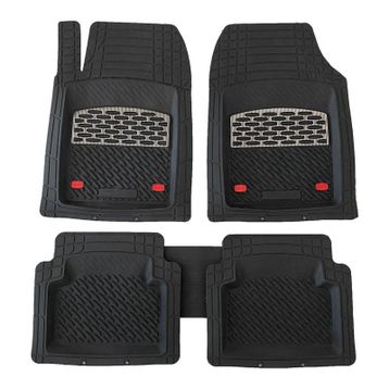 Seat Leon 2 2005 2012 Krom Karbon Derin Havuzlu Oto Paspas