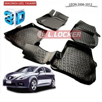 Seat Leon 2006-2012 3D Havuzlu Paspas