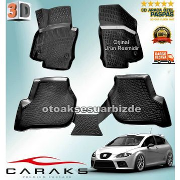 Seat Leon 2006-2012 3D Havuzlu Paspas
