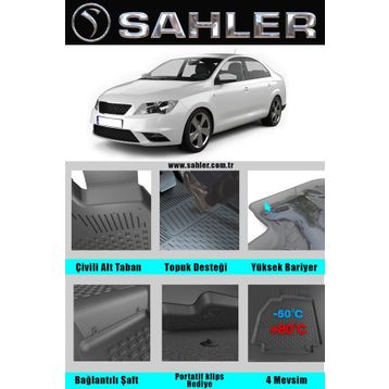Seat Toledo Oto Paspas 4,5D 2006-2012 Siyah 5 Parça