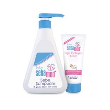 Sebamed Baby PH 5.5 Bebek Şampuanı 500 ML + Pişik Önleyici Krem