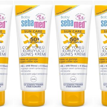 Sebamed Baby Sun Care 75 ml 50+ Çok Yüksek Faktör 4 Adet Çocuk Güneş Kremi