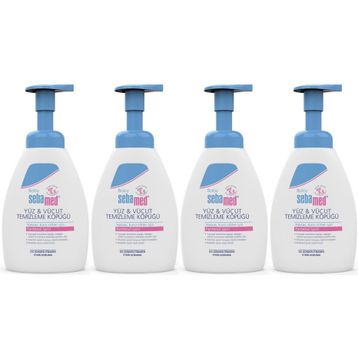 Sebamed Baby Yüz Vücut 4x400 ml Bebek Temizleme Köpüğü
