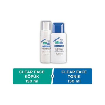Sebamed Clear Face 150 ml Yüz Temizleme Köpüğü + 150 ml Yüz Temizleme Toniği