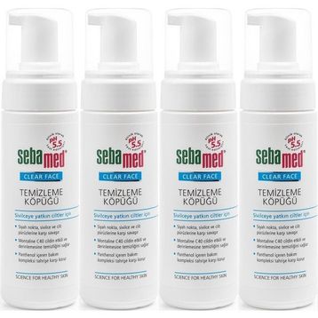 Sebamed Clear Face 4x150 ml Yüz Temizleme Köpüğü