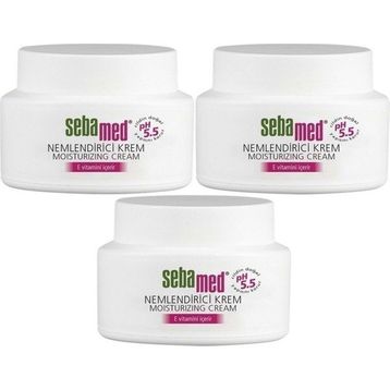 Sebamed Hassas Ciltler İçin E Vitaminli Su Bazlı Yağsız 3x75 ml Nemlendirici Yüz Bakım Kremi
