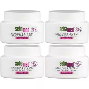 Sebamed Hassas Ciltler İçin E Vitaminli Su Bazlı Yağsız 4x75 ml Nemlendirici Yüz Bakım Kremi