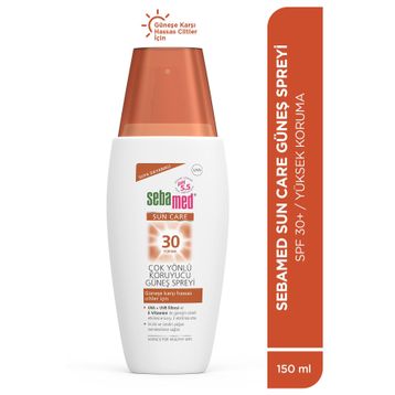Sebamed Sun Care UVA-UVB Filtresi ve E Vitamini Üçlü Yüksek Koruma Çok Yönlü 30 SPF 150 ml Güneş Spreyi