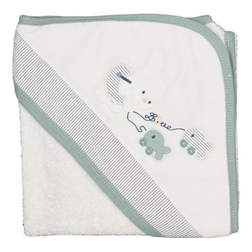 Sebi 9879 75x75 cm Balıkçı Tavşan Bebek Banyo Havlusu