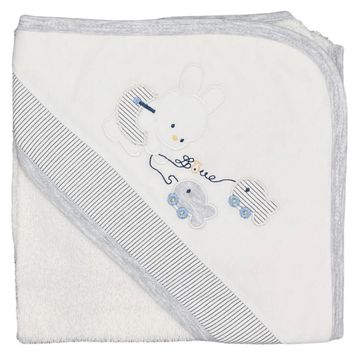 Sebi 9879 75x75 cm Balıkçı Tavşan Bebek Banyo Havlusu