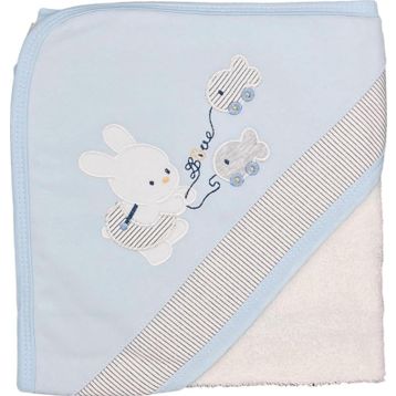 Sebi 9879 75x75 cm Balıkçı Tavşan Bebek Banyo Havlusu