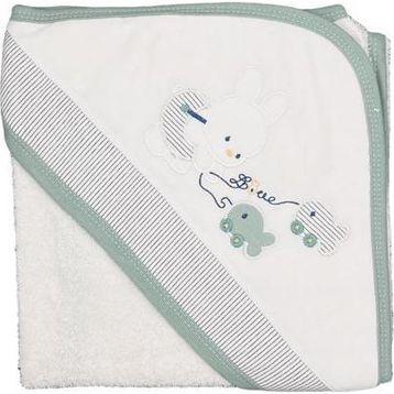 Sebi 9879 75x75 cm Balıkçı Tavşan Bebek Banyo Havlusu