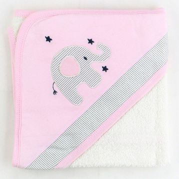 Sebi Pembe 9884 Filli Bebek Banyo Havlusu