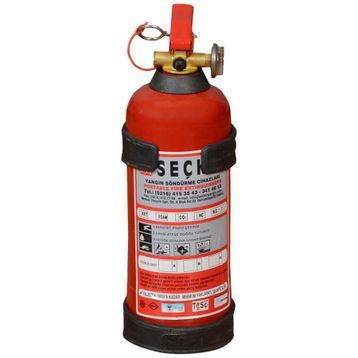 Seçkin 1 kg Kuru Kimyevi Tozlu Yangın Söndürme Tüpü