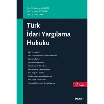 Seçkin Yayınları Türk İdari Yargılama Hukuku Kitabı