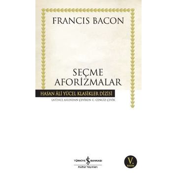 SEÇME AFORIZMALAR (CILTSIZ) - FRANCIS BACON