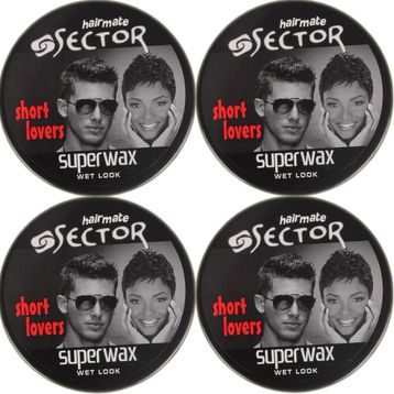 Sector 4x150 ml Wet Look Siyah Süper Wax