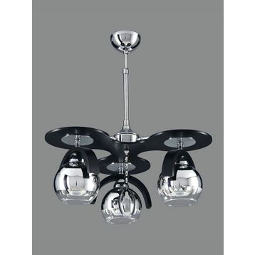 Sedef 3140-3BLK 3'lü Ahşap Avize