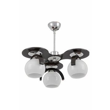 Sedef 3140-3BLK 3'lü Ahşap Avize