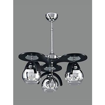 Sedef 3140-3BLK 3'lü Ahşap Avize