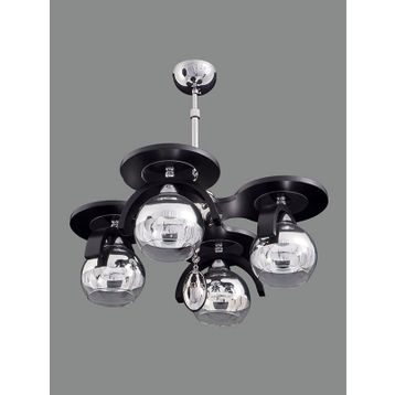 Sedef 3141-4BLK 4'lü Ahşap Avize