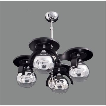 Sedef 3141-4BLK 4'lü Ahşap Avize