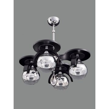 Sedef 3141-4BLK 4'lü Ahşap Avize