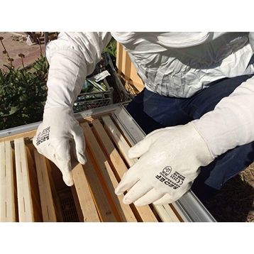 Sedef Beekeeping 02032 10 Numara Nitril Kaplı Uzun Arıcı Eldiven