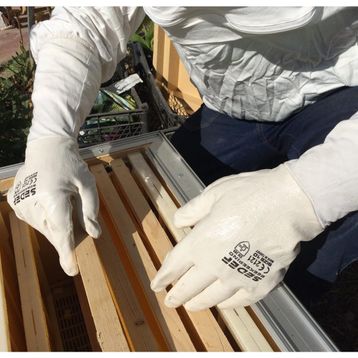 Sedef Beekeeping 02032 10 Numara Nitril Kaplı Uzun Arıcı Eldiven