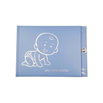 Sedir Defter Anı Defteri Serisi Mavi 19x27 cm Düz Defter