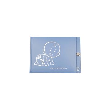 Sedir Defter Anı Defteri Serisi Mavi 19x27 cm Düz Defter