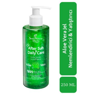 Seed Natural Herbs Aloe Vera Özlü 250 ml Güneş Jeli