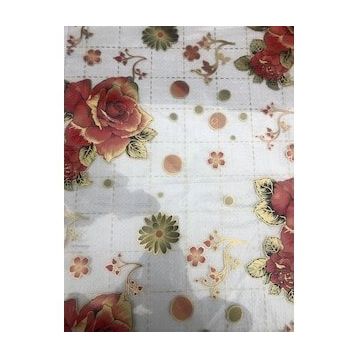 Şefaf 70 cm X 70 cm 1.8 mm Pvc Desenli Koruyucu Masa Örtüsü