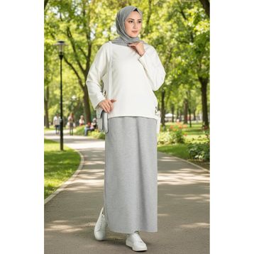 Sefamerve 0152-01 Gri Cepli Spor Etek