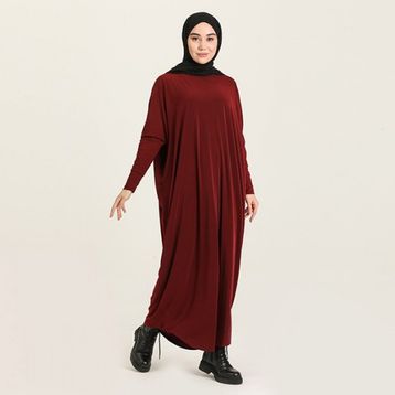 Sefamerve 2000-12 Bordo Kadın Elbise