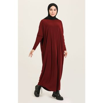 Sefamerve 2000-12 Bordo Kadın Elbise