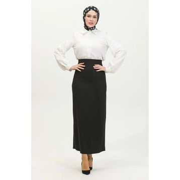 Sefamerve 2250-01 Siyah Kadın Etek