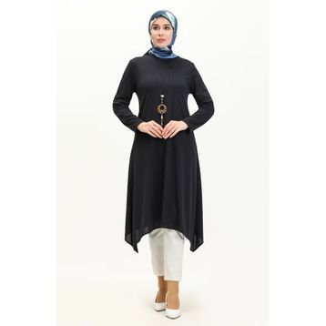 Sefamerve 2323-06 Lacivert Kadın Tunik