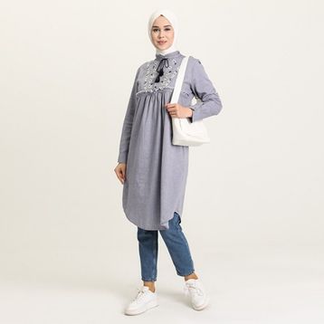 Sefamerve 3007-02 Lacivert Kadın Tunik