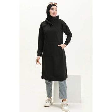 Sefamerve 3032-01 Siyah Kadın Tunik