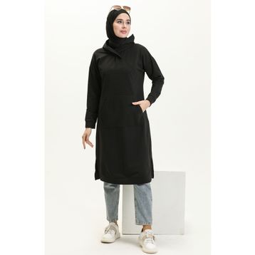 Sefamerve 3032-01 Siyah Kadın Tunik