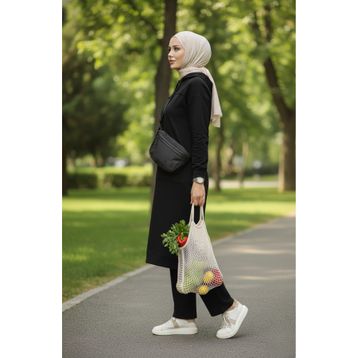 Sefamerve 3034-03 Siyah Kadın Mont