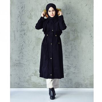 Sefamerve 3034-03 Siyah Kadın Mont