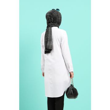 Sefamerve 6475-09 Beyaz Kadın Tunik