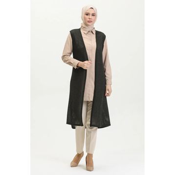Sefamerve 8720-01 Siyah Kadın Yelek