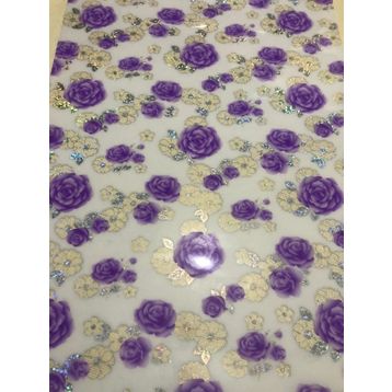 Şeffaf Desenli 80 cm X 120 cm 1.7 mm Kalın Pvc Kaymaz Masa Örtüsü