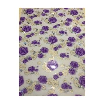 Şeffaf Desenli 80 cm X 150 cm 1.7 mm Kalın Pvc Kaymaz Masa Örtüsü
