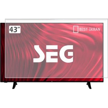 SEG 43SC7600 Tv Ekran Koruyucu - Seg 43" Inç Tv Ekran Koruyucu Şeffaf Panel - 43 inç