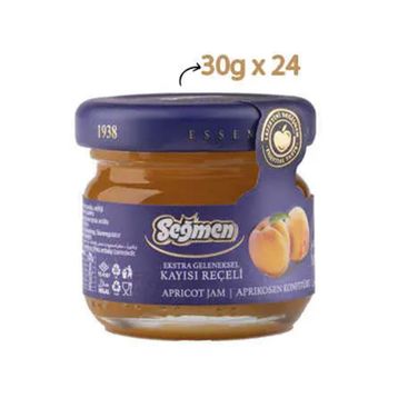 Seğmen Kavanoz 24x30 gr Kayısı Reçeli