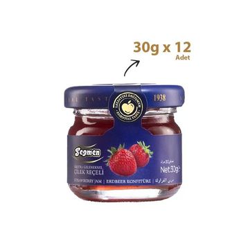 Seğmen Kavanoz 30 gr Çilek Reçeli (12 adet)